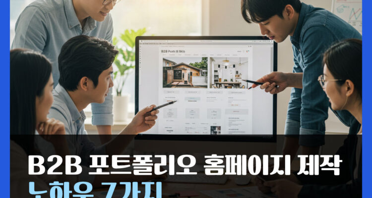 B2B 포트폴리오 홈페이지 제작 노하우 7가지