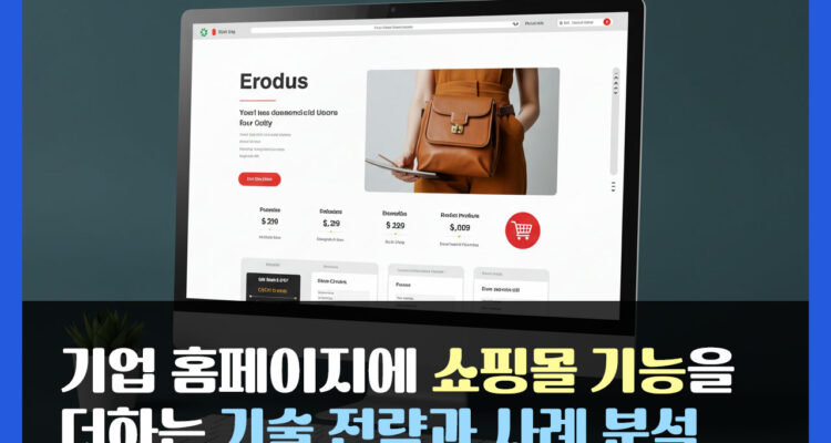 기업 홈페이지에 쇼핑몰 기능을 더하는 기술 전략과 사례 분석