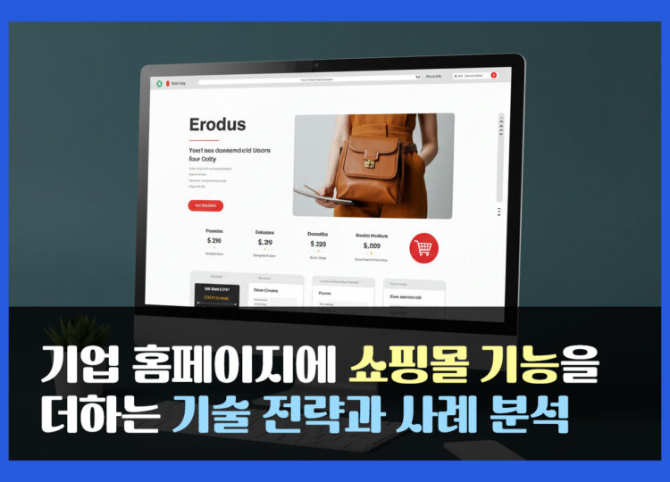 기업 홈페이지에 쇼핑몰 기능을 더하는 기술 전략과 사례 분석