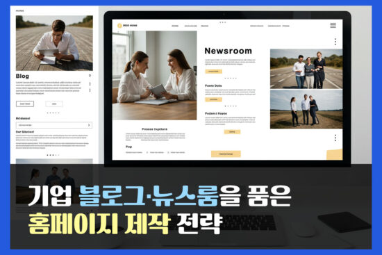 기업 블로그·뉴스룸을 품은 홈페이지 제작 전략