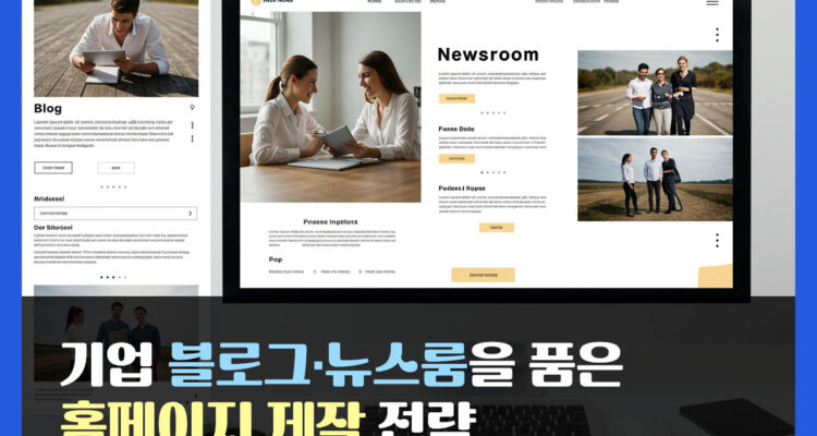 기업 블로그·뉴스룸을 품은 홈페이지 제작 전략