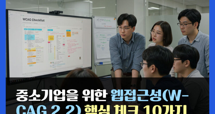 중소기업을 위한 웹접근성(WCAG 2.2) 핵심 체크 10가지
