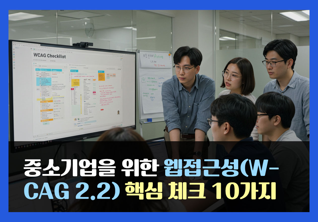 중소기업을 위한 웹접근성(WCAG 2.2) 핵심 체크 10가지