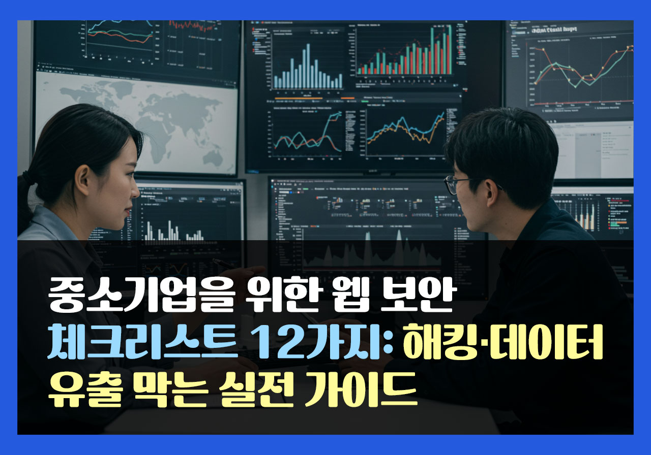 중소기업을 위한 웹 보안 체크리스트 12가지: 해킹·데이터 유출 막는 실전 가이드