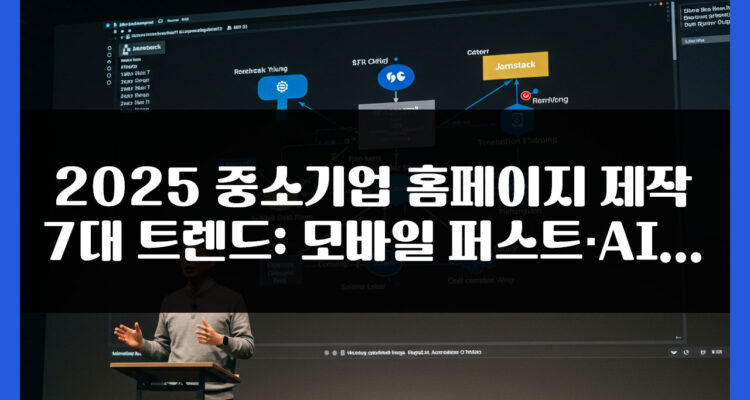 2025 중소기업 홈페이지 제작 7대 트렌드: 모바일 퍼스트·AI·웹접근성·속도·3D·개인화·그린웹