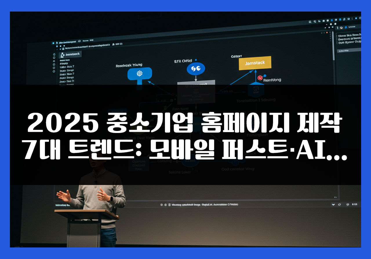 2025 중소기업 홈페이지 제작 7대 트렌드: 모바일 퍼스트·AI·웹접근성·속도·3D·개인화·그린웹