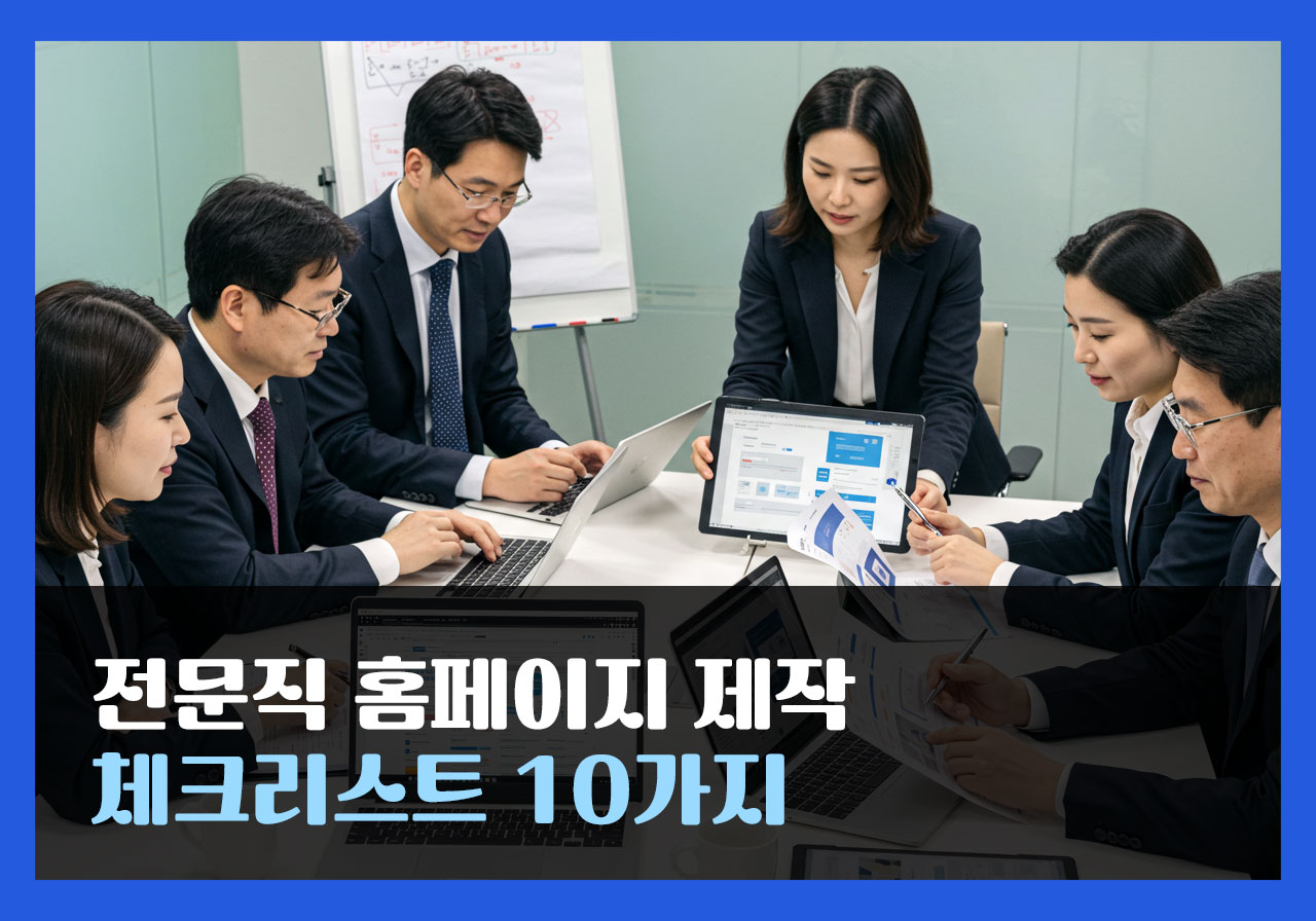 전문직 홈페이지 제작 체크리스트 10가지