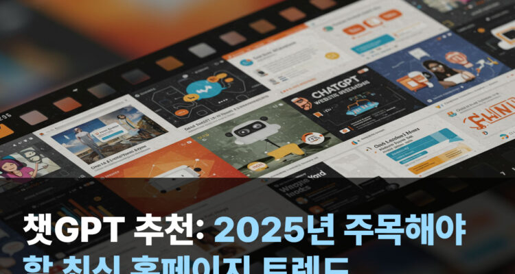 챗GPT 추천: 2025년 주목해야 할 최신 홈페이지 트렌드