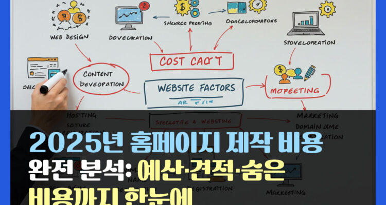 2025년 홈페이지 제작 비용 완전 분석: 예산·견적·숨은 비용까지 한눈에