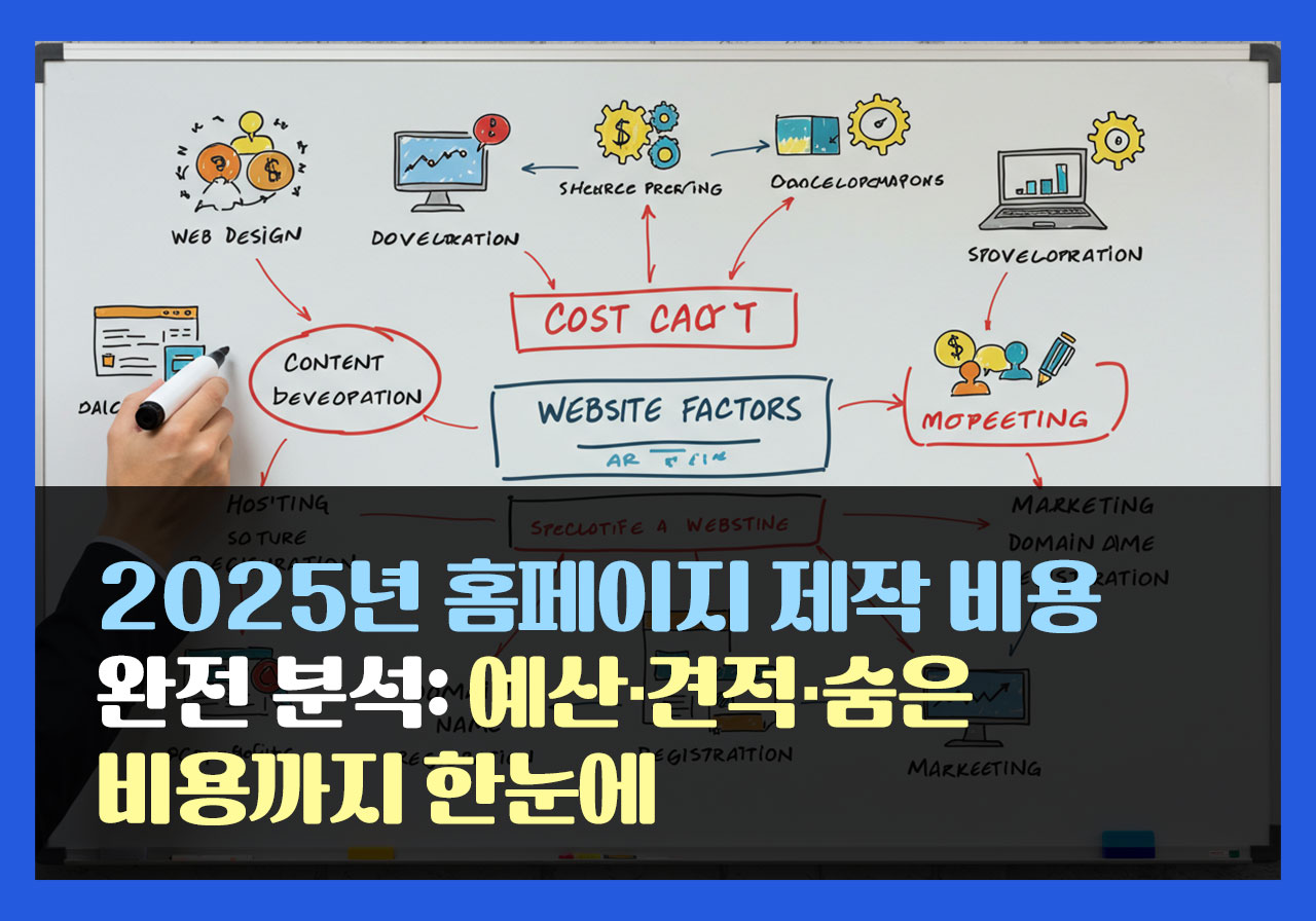 2025년 홈페이지 제작 비용 완전 분석: 예산·견적·숨은 비용까지 한눈에