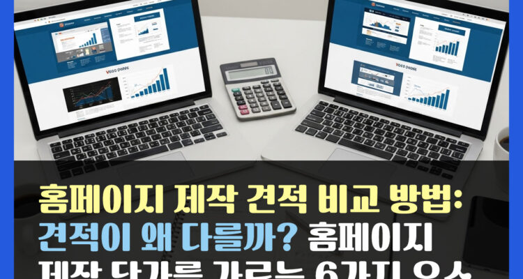 홈페이지 제작 견적 비교 방법: 견적이 왜 다를까? 홈페이지 제작 단가를 가르는 6가지 요소