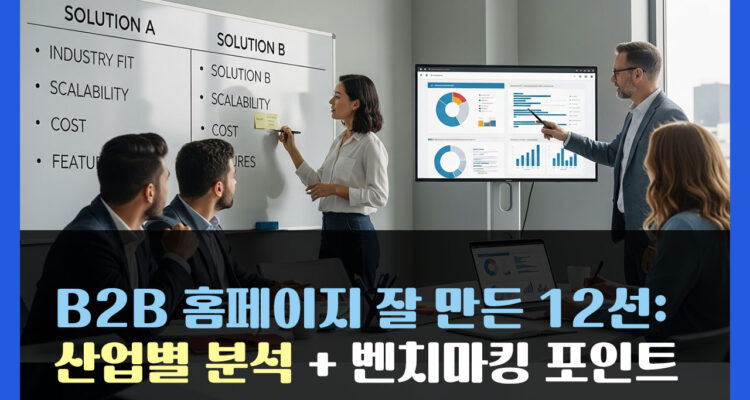 B2B 홈페이지 잘 만든 12선: 산업별 분석 + 벤치마킹 포인트
