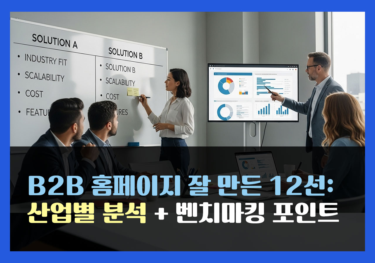 B2B 홈페이지 잘 만든 12선: 산업별 분석 + 벤치마킹 포인트