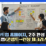 스타트업 홈페이지, 2주 완성 로드맵(콘셉트→런칭 체크리스트)