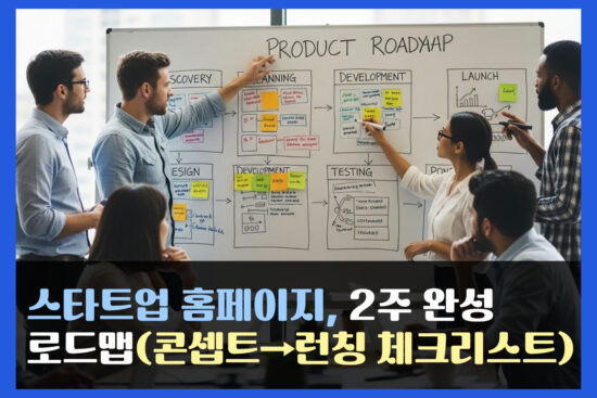 스타트업 홈페이지, 2주 완성 로드맵(콘셉트→런칭 체크리스트)