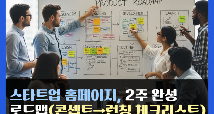 스타트업 홈페이지, 2주 완성 로드맵(콘셉트→런칭 체크리스트)