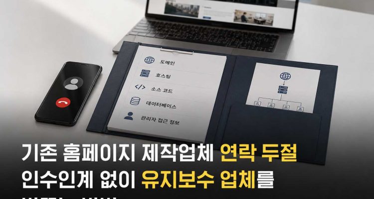 기존 홈페이지 제작업체 연락 두절, 인수인계 없이 유지보수 업체를 바꾸는 방법