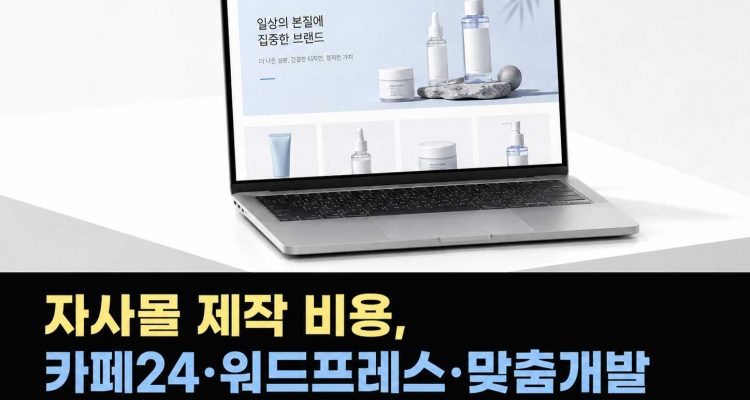 자사몰 제작 비용, 카페24·워드프레스·맞춤개발 중 무엇이 맞을까?