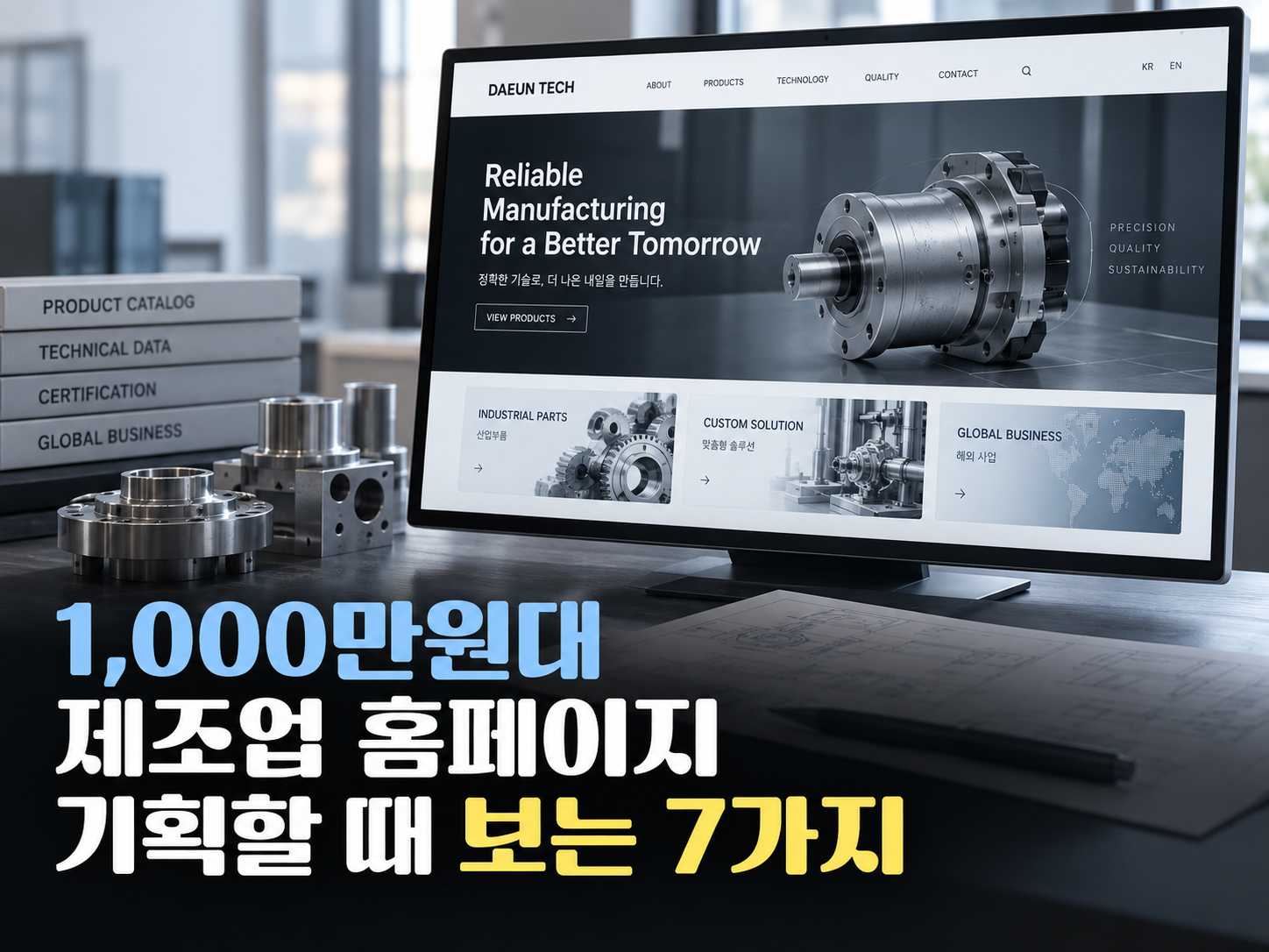 1,000만원대 제조업 홈페이지를 기획할 때 가장 먼저 보는 7가지