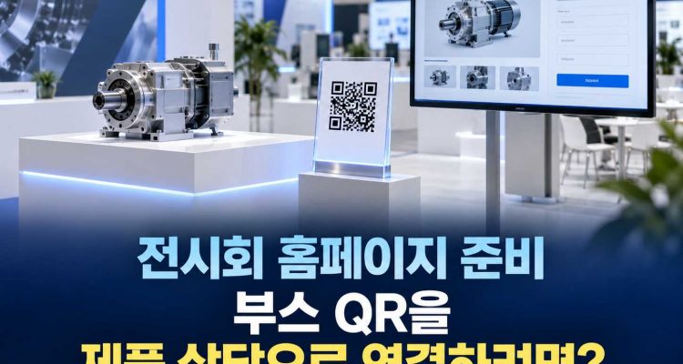전시회 참가 전 홈페이지 준비, 부스 QR을 제품 상담으로 연결하는 랜딩페이지 기획